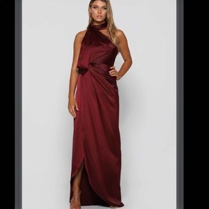elle zeitoune william dress In wine color NWT